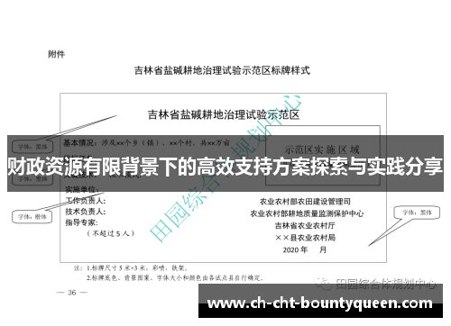 财政资源有限背景下的高效支持方案探索与实践分享