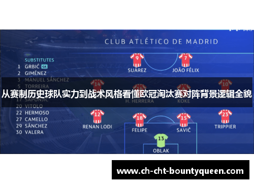 从赛制历史球队实力到战术风格看懂欧冠淘汰赛对阵背景逻辑全貌